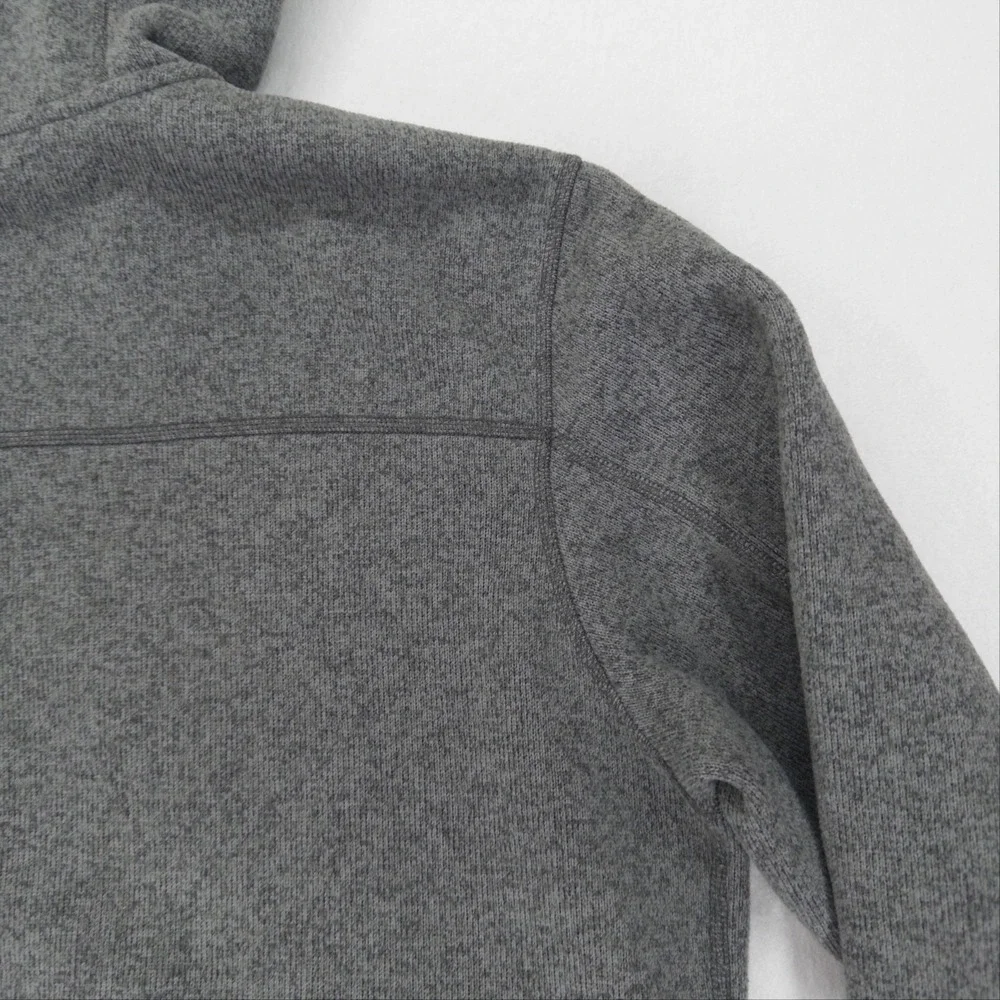 The North Face Jacket Mens L Gray Gordon Lyons Fleece Full Zip Hooded Outdoor